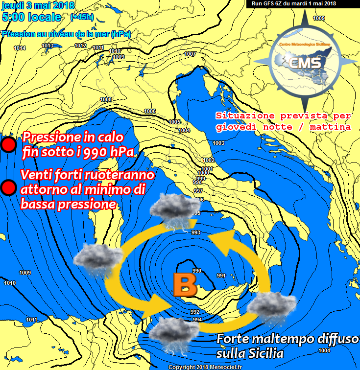 Vortice Ciclonico Raggiunger La Sicilia Forte Maltempo In Arrivo