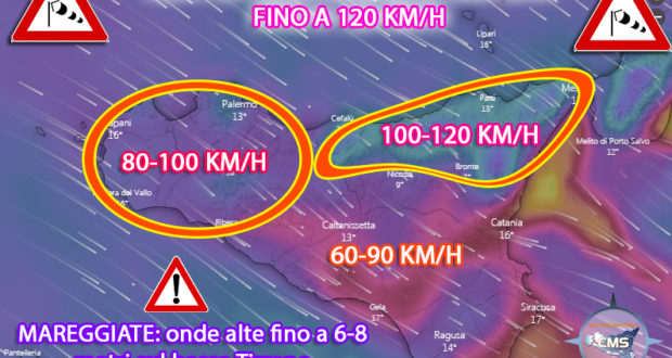 AVVISO METEO: Forte BURRASCA/TEMPESTA Di Maestrale LUNEDÌ 23 Dicembre ...